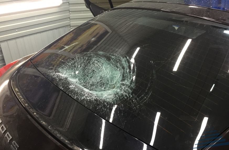 фото автостекло до замены