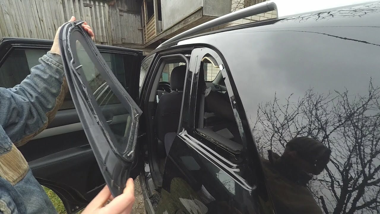 Фото процесса бокового стекла