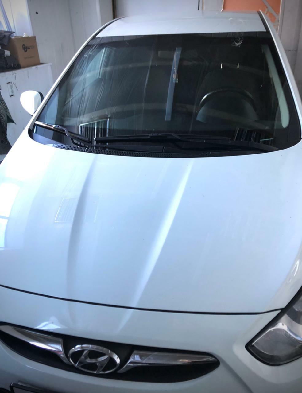 Фото лобового стекла Hyundai после замены